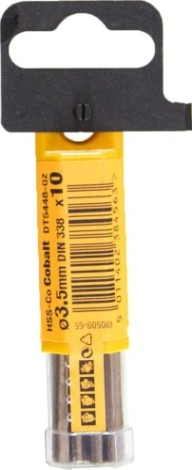 Сверло по металлу DeWALT 3.5 x 39 / 70 мм HSS-CO Extreme кобальтовое DT4923-QZ [DT4923-QZ]