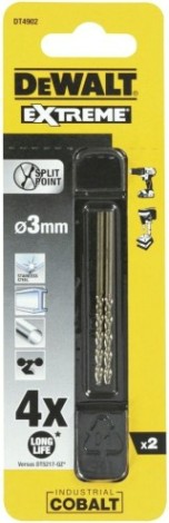 Сверло по металлу DeWALT 3 x 33 / 61 мм HSS-CO Extreme кобальтовое DT4902-QZ (2шт) [DT4902-QZ]