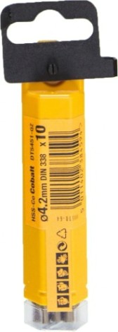 Сверло по металлу DeWALT 4.2 x 43 / 75 мм HSS-CO Extreme кобальтовое DT4926-QZ [DT4926-QZ]