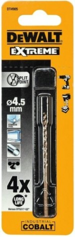 Сверло по металлу DeWALT 4,5 x 47 / 80 мм HSS-CO Extreme кобальтовое DT4905-QZ [DT4905-QZ]