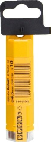 Сверло по металлу DeWALT 4.5 x 47 / 80 мм HSS-CO Extreme кобальтовое DT4927-QZ [DT4927-QZ]