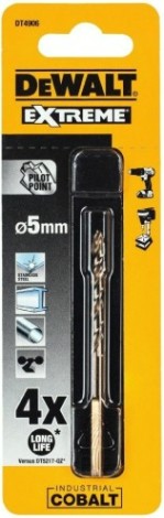 Сверло по металлу DeWALT 5,0 x 52 / 86 мм HSS-CO Extreme кобальтовое DT4906-QZ [DT4906-QZ]
