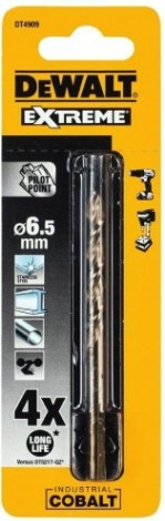 Сверло по металлу DeWALT 6,5 x 63 /101 мм HSS-CO Extreme кобальтовое DT4909-QZ [DT4909-QZ]