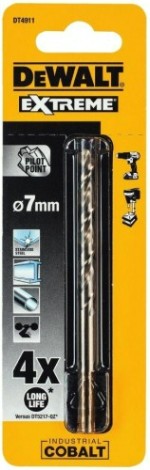 Сверло по металлу DeWALT 7,0 x 69 /109 мм HSS-CO Extreme кобальтовое DT4911-QZ [DT4911-QZ]