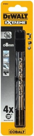 Сверло по металлу DeWALT 8,0 x 75 /117 мм HSS-CO Extreme кобальтовое DT4912-QZ [DT4912-QZ]