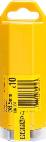 Сверло по металлу DeWALT 8.5 x 72 / 117 мм HSS-CO Extreme кобальтовое DT4939-QZ [DT4939-QZ]