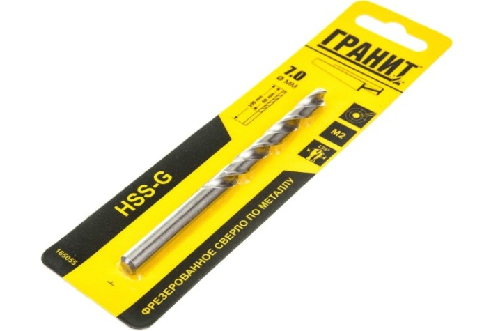 Сверло по металлу ГРАНИТ HSS-G 7,0х109/69 [165055]