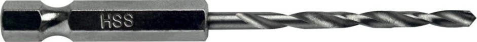 Сверло по металлу ПРАКТИКА HEX 1/4" Р6М5 2,0х69 мм [037-527]