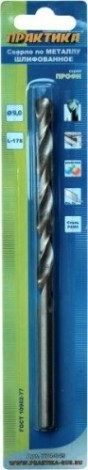 Сверло по металлу ПРАКТИКА удлиненное Р6М5 9.0х178 мм [774-849]