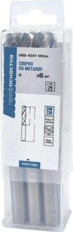Сверло по металлу Профоснастка №128 Мастер D 12 мм HSS 4341/118° DIN 338 (бокс 6 шт) [30101128]