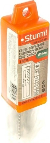 Сверло по металлу Sturm 1055-04-10S-SS5 10х133 мм, 5 шт.