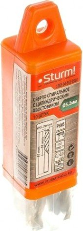 Сверло по металлу Sturm 1055-04-5S2-SS10 5,2х86 мм, 10 шт.
