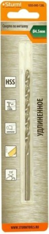 Сверло по металлу Sturm 1055-045-126L 2,0х85 мм, удлинен., 118°