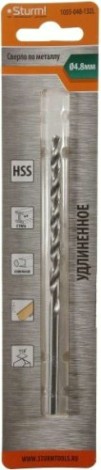 Сверло по металлу Sturm 1055-048-132L 2,0х85 мм, удлинен., 118°