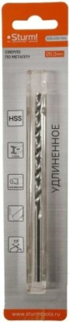 Сверло по металлу Sturm 1055-050-132L 2,0х85 мм, удлинен., 118°