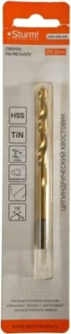 Сверло по металлу Sturm 1055-068-109 6,8х109 мм, нитридтитан., 118°