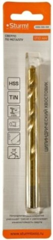 Сверло по металлу Sturm 1055-100-133 10х133 мм, нитридтитан., 118°