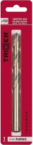 Сверло по металлу TRIGGER 74320 КОБАЛЬТ 12мм р6м5к5 [тов-122274]