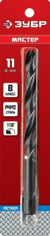 Сверло по металлу ЗУБР МАСТЕР 11.0х142мм [29605-11]