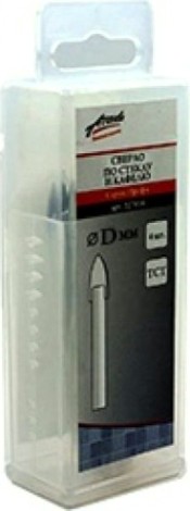 Сверло по стеклу и керамике АТАКА 3мм Профи 8шт бокс [8090280]