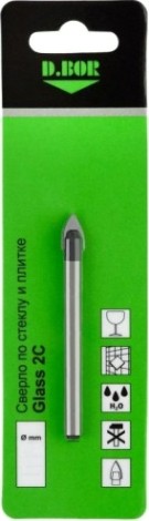 Сверло по стеклу и керамике D.BOR Glass 2C 6x75 [D-DB-G2C-C-06]