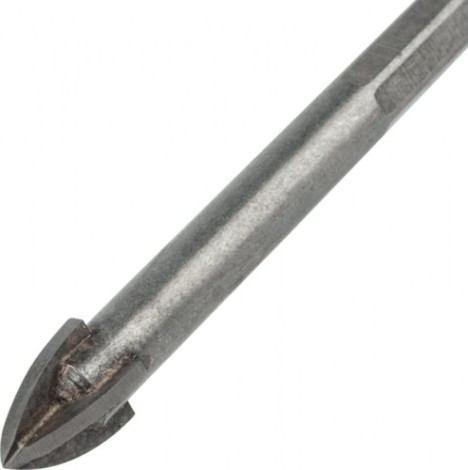 Сверло по стеклу и керамике REXANT 10 мм с четырьмя режущими лезвиями, шестигранный хвостовик [91-0651]