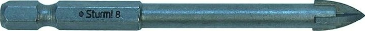 Сверло по стеклу и керамике Sturm 5 380 103 шестигранный хвостовик, 4 грани [5380103]