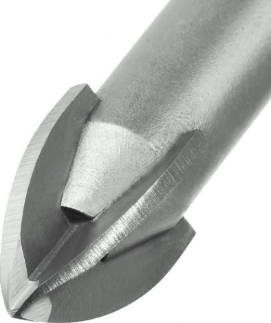 Сверло по стеклу и керамике ЗУБР ПРОФЕССИОНАЛ кафелю, с четырьмя режущими лезвиями, шестигранный [29845-12_z01]