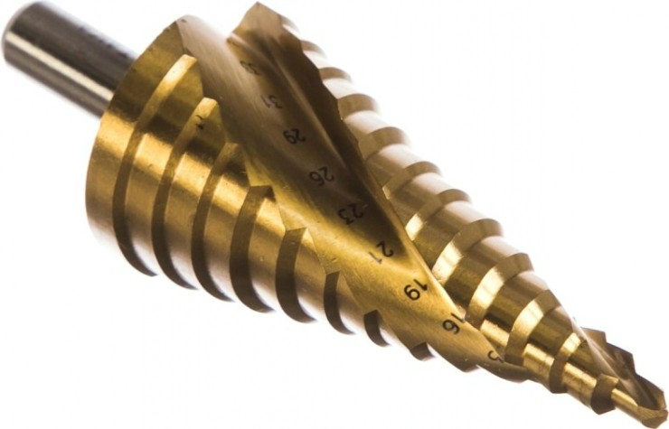 Сверло ступенчатое по металлу АТАКА 5-35мм*13ступ. Профи ступ. титан [8089990]