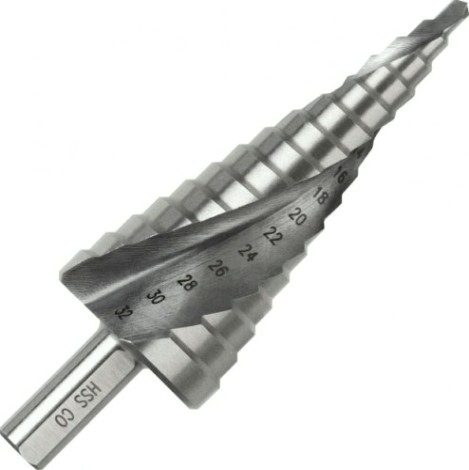 Сверло ступенчатое по металлу D.BOR HSS-Co 4-40х3/103 мм ступенчатое spiral [D-SDSP-CO5-04-40-10]