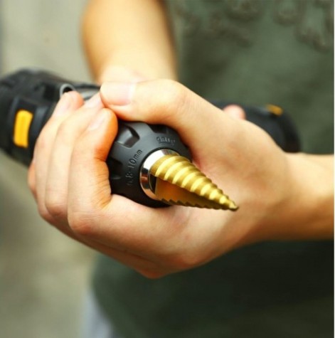 Сверло ступенчатое по металлу DEKO DH23 ступенчатое 4-20 мм [065-0691]