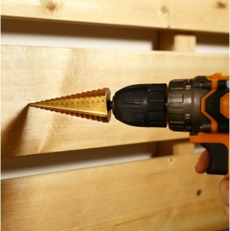 Сверло ступенчатое по металлу DEKO DH24 ступенчатое 4-32 мм, 1 шт [065-0692]