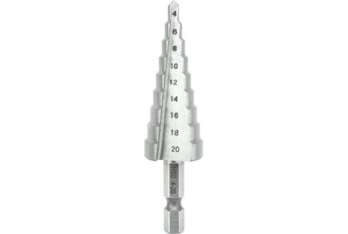 Сверло ступенчатое по металлу Kranz 4,0-20,0 мм, 76мм [KR-12-6601]