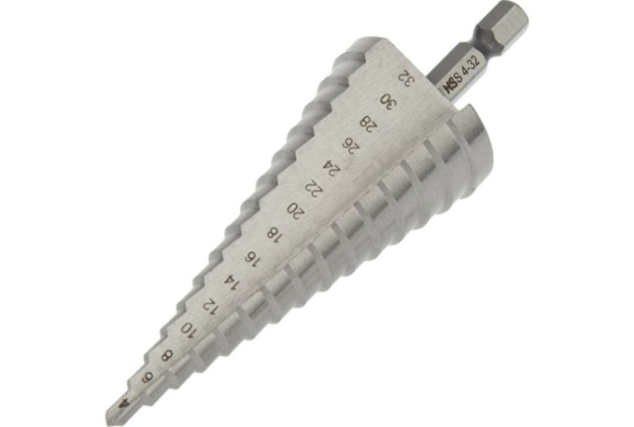 Сверло ступенчатое по металлу Kranz 4,0-32,0 мм, 102мм [KR-12-6603]