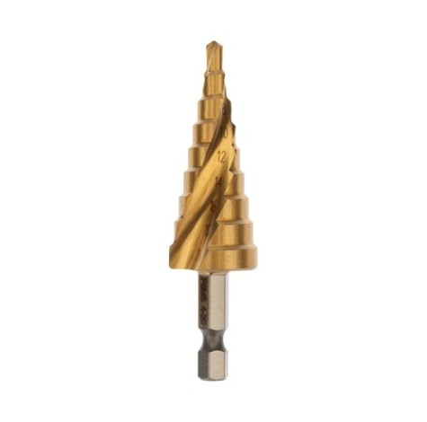 Сверло ступенчатое по металлу Kranz ТИТАН 4,0-20,0 мм, 76мм [KR-12-6611]