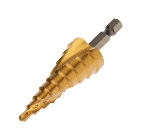 Сверло ступенчатое по металлу Kranz ТИТАН 4,0-20,0 мм, 76мм [KR-12-6611]