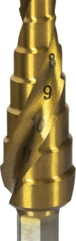 Сверло ступенчатое по металлу ПРАКТИКА 4-12, шаг 3 мм 793-756 ЭКСПЕРТ [793-756]