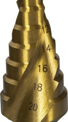 Сверло ступенчатое по металлу ПРАКТИКА 4-20, шаг 3 мм 793-763 ЭКСПЕРТ [793-763]