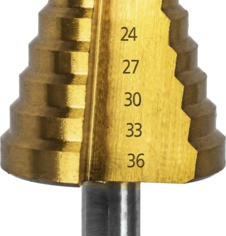 Сверло ступенчатое по металлу ПРАКТИКА 9-36, шаг 3 мм 798-348 [798-348]