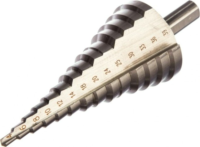 Сверло ступенчатое по металлу ЗУБР 4-39, 14 ступеней 29665-4-39-14 [29665-4-39-14]