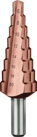 Сверло ступенчатое по металлу ЗУБР 6-20, 8 ступеней 29672-6-20-8_z01 [29672-6-20-8_z01]