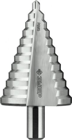 Сверло ступенчатое по металлу ЗУБР 6-52, 12 ступеней 29670-6-52 [29670-6-52]