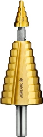 Сверло ступенчатое по металлу ЗУБР ПРОФЕССИОНАЛ 4-35мм, 14 ступеней, ступенчатое составное, покрыт [29673-4-35]