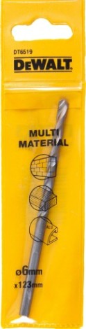 Сверло универсальное DeWALT 6 x 93/123 мм Multimaterial DT6519-QZ [DT6519-QZ]