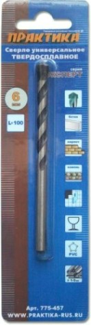 Сверло универсальное ПРАКТИКА 6х 60/100 мм 775-457 [775-457]