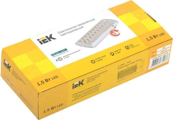 Светильник аварийный IEK ДПА 2105 IP65 светодиодный постоян. действия 4ч [LDPA0-2101-4-65-K01]