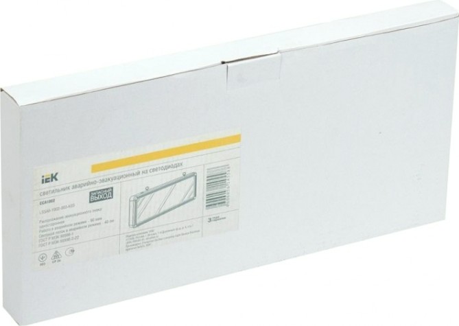 Светильник аварийный IEK ССА 1002 "Запасной выход" одностор. 3Вт ИЭК [LSSA0-1002-003-K03]