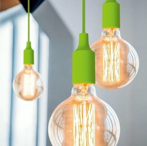 Светильник декоративный GAUSS PL015 подвесной decor зеленый e27, 1 м