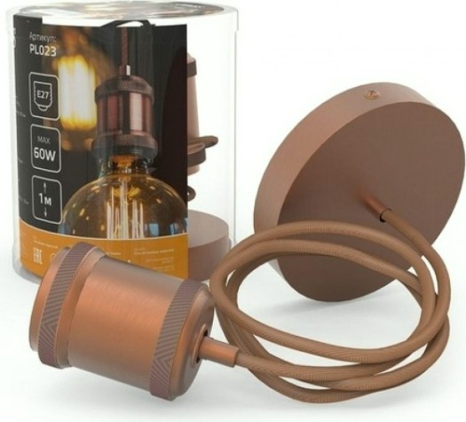 Светильник декоративный GAUSS PL023 подвесной decor медный e27, 1 м