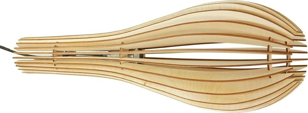 Светильник декоративный GLANZEN ART-0002-60 Е27, бежевый подвесной из дерева pear [ART-0002-60]